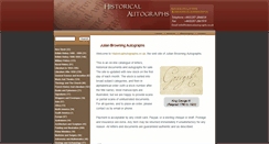 Desktop Screenshot of historicalautographs.co.uk